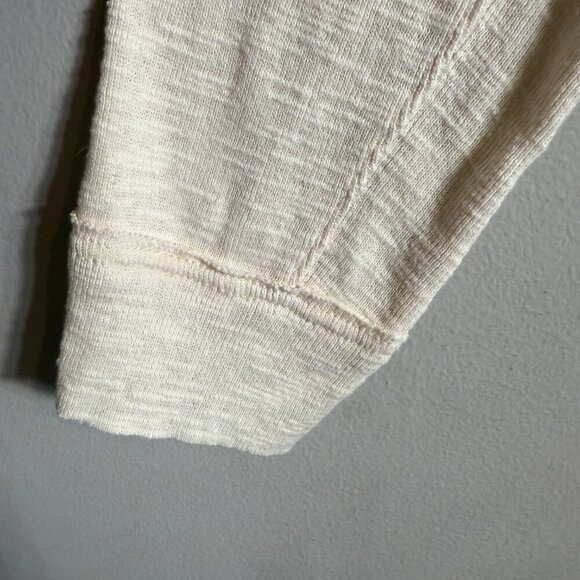 Free People We the Free Don't Forget Me Top Womens Medium Ivory Long Sleeve Boho - Picture 10 of 16